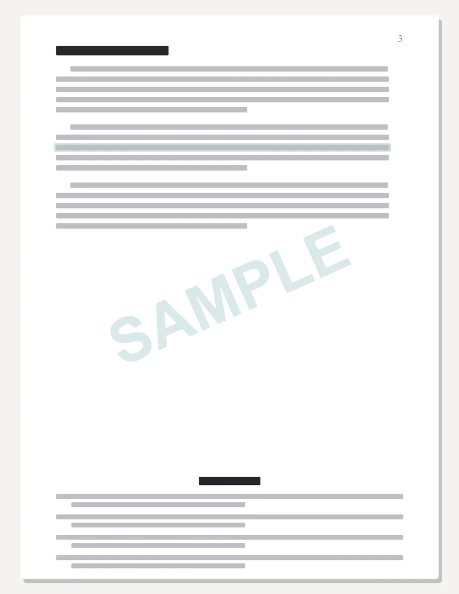 Walden sample paper preview, body page with in-text citations and an APA references list